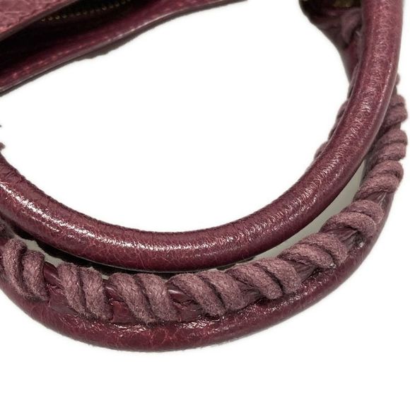 Balenciaga Handbag The Giant Mini City 309544 Purple Leather - Picture 14 of 15